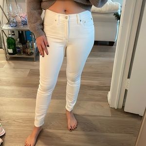 J Crew White Skinny Jeans